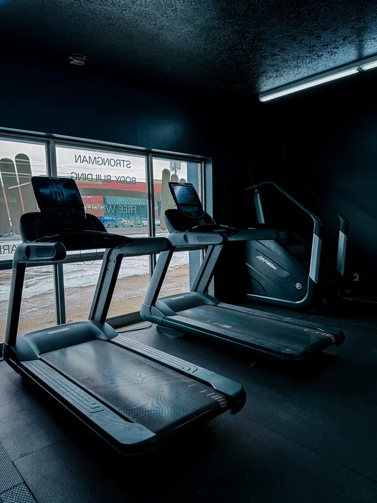 Treadmills and cardio equipment at Legacy Gym in Wooster